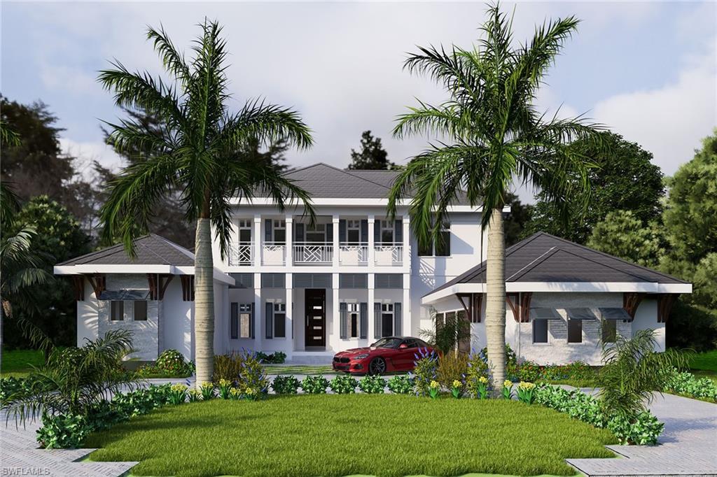 Beautiful lake views await you from this stunning new construction home, situated on a rarely available lakefront lot, in the desirable Park Shore neighborhood. This two-story residence built by Lexa Homes excites with its expansive layout and incredible details. This exquisite home offers 5 en-suite bedrooms, elevator, dedicated wine room, 3-car garage, outdoor kitchen, pool and spa. French oak wide plank flooring will warmly greet you as you make your way into the large great room which opens to the second floor above. Adjacent to the great room you will find an inviting open concept kitchen with island seating, quartz countertops, Dura Supremacy cabinetry and a gas range. The impressive master suite features a sitting area, private covered lanai, wet bar and 2 large walk-in closets. The luxurious master bathroom offers dual vanities, 2 water closets, a free-standing tub, large walk-in shower and an aromatic cedar dry sauna. Upstairs you will find 3 en-suite bedrooms, a sitting area and laundry room. Located within a short distance to Park Shore’s private beach access and beach path & Venetian Village shops.