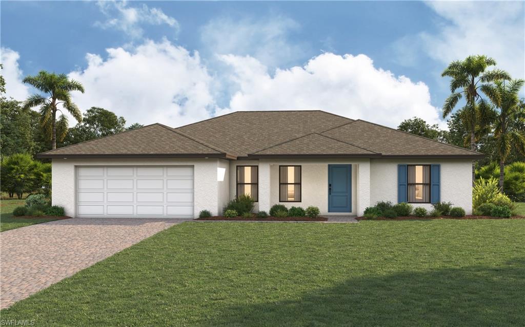 New construction -estimated delivery July 2026.  SPECIAL INCENTIVES: Up to $18k toward closing costs, rate buydowns, and prepaids when using preferred lender and title.  The St. Augustine blends elegant design with everyday functionality, offering the perfect balance of indoor comfort and outdoor living. A welcoming covered front porch leads into the heart of the home, where an open-concept layout with a vaulted ceiling creates a sense of spaciousness and flow. The dining area with double windows, gourmet kitchen with a freestanding island and pantry, and expansive Great Room with sliding glass doors all work together to maximize natural light and create an inviting atmosphere. Step outside to the large covered lanai—ideal for relaxing or entertaining.  The private Primary Suite is a true retreat, featuring two generous walk-in closets and an en-suite bathroom with a dual sink vanity, a tiled walk-in shower, and a large linen closet for added convenience. On the opposite side of the home, three additional bedrooms provide flexibility for family, guests, or the perfect home office.  Additional features include:  Quartz countertops in kitchen and baths, Shaker-style cabinetry with soft-close doors, stainless steel kitchen appliance package, upgraded plank tile flooring in main living areas, hurricane-impact windows and doors, covered entry, and an attached 2-car garage with direct access to the laundry room.  Pictures, renderings, & virtual tour are of similar home & are used for display purposes only.
