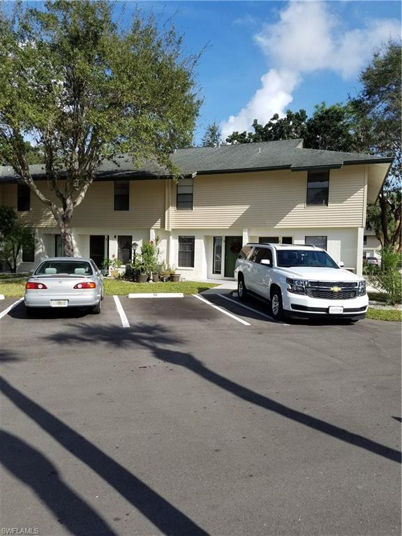 Great location!!!!!!    Property is located centrally in Fort Myers right off US 41.   Community offers tennis court, basketball, and community pool for your enjoyment.  This is a corner unit looking over the pond with water fountain.   Close to shopping, dining and entertainment.   Unit needs cosmetic updating.    Property is being sold AS-IS.   Bring your offer today!   This is an estate sale and may have possible delay on approval.
