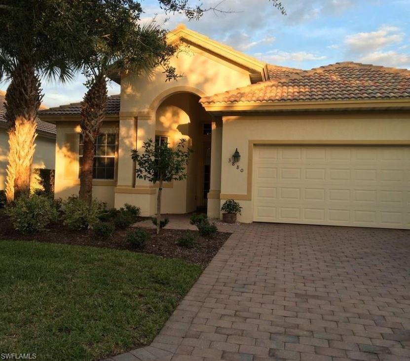 FULLY FURNISHED AND TURN-KEY!  Just bring your clothes and a toothbrush!  This beautiful home is located in the Verandah community which is a few minutes to Route 75 and a short drive to downtown Fort Myers. This is a private golf community with 2, 18 hole golf courses, one of which is a Jack Nicklaus Signature course. There are many amenities for the active individuals. There is a Riverfront Clubhouse with full service dining, fishing and kayaking and a large well equipped fitness center with pools throughtout. This peaceful home comes fully furnished. It features an east facing lake view from the oversized lanai. There is plenty of room for a pool if desired. It is perfectly situated as the lanai is shaded just in time for BBQ dinner time. Open house held every Sunday.