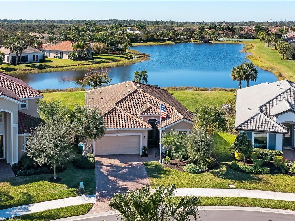 Desirable Trevi Model built by Lennar in 2018 with heated Pool. Home has 4 bedrooms and 3 full baths. Tile throughout. Beautiful Long Lake Views and this home is located on a very low traffic street with only 9 homes total. Generator ready home is equipped for a portable generator. Great neighborhood amenities in this Gated Community of Orange Blossom Ranch. Lawn care included in HOA dues. Walking distance to the New County Park.