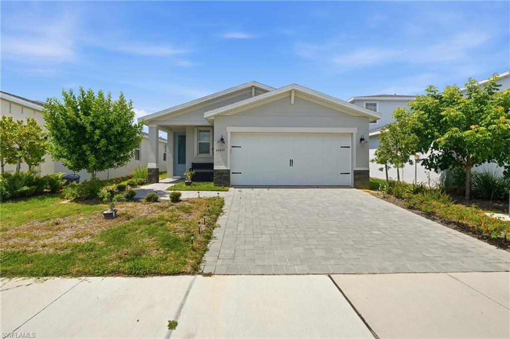 ***Motivated Seller***Welcome to 44433 Diamond Trail in the highly sought-after community of Babcock Ranch! Built in 2024, this like-new 3-bedroom, 2-bath home offers the perfect opportunity to enjoy resort-style living without the new construction wait or added expense.

This home already includes valuable upgrades that many new builds don't—an installed privacy fence, hurricane shutters, tile and ceiling fans throughout and a 2025 Evolution golf cart INCLUDED, making it truly move-in ready. Whether you're cruising through the neighborhood, enjoying the community amenities, or relaxing in your own backyard, this home is ready for you from day one.

Inside, you'll find a bright, open-concept floor plan designed for comfortable everyday living and effortless entertaining. The modern kitchen flows seamlessly into the living and dining areas, while the spacious primary suite provides a private retreat.

Located in one of Southwest Florida's most desirable master-planned communities, Babcock Ranch offers miles of walking and biking trails, community pools, parks, lakes, dining, shopping, and year-round events—all while embracing an innovative, sustainable lifestyle.

Why wait to build when you can own a like-new home with premium upgrades already included? Don't miss this incredible opportunity to enjoy everything Babcock Ranch has to offer—without the big price tag. Schedule your private showing today!