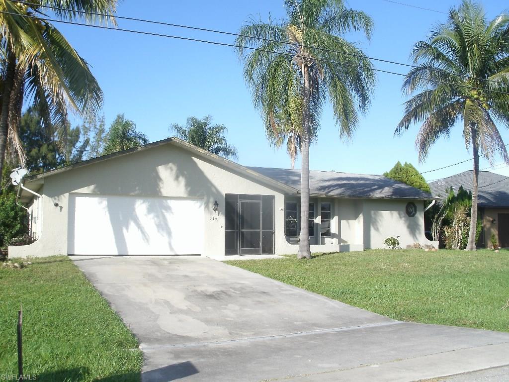 This waterfront FIXER UPPER offers so much potential for those looking for a value in a great well kept SE Cape neighborhood. The split floorplan is spacious and offers 2 family rooms, previously remodeled kitchen, and laminate wood floorings. There is a great screened lanai with a Working in-ground Jacuzzi that overlooks out at the  serene fresh water canal that leads to a chain of area lakes. This home has up to date pipes. The location is central to everything, Hospital, plentiful shopping and restaurants. Assessments are paid in full and No Flood zone to worry about. Seller is motivated, don't let this diamond in the rough pass you by. Agents read remarks.