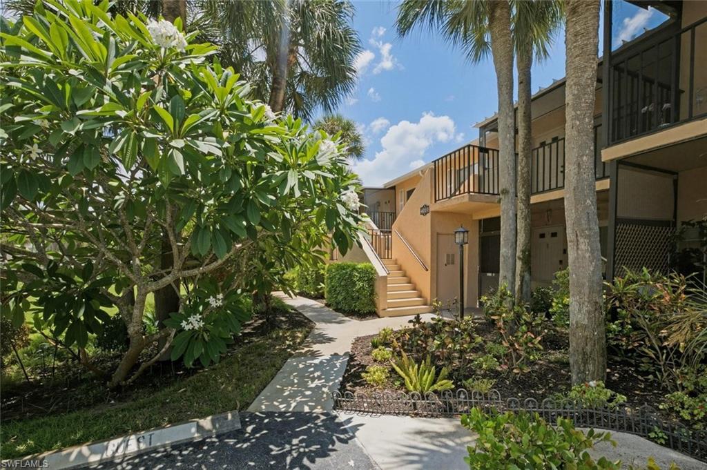 This spacious second floor, 2 bedroom/2 bathroom condo is available now as an annual rental!!  The floor plan has split bedrooms, a large living and dining area and a laundry room with lots of storage space. Winterpark is in a desirable location as it is less then 5 miles to downtown Naples and the beaches! This community has a resort style pool, tennis courts, shuffleboard, bocce ball and pickle-ball. No pets allowed. Second floor 2/2 END-UNIT residence with golf and lake views. Best location in Winterpark! hurricane-rated windows in unit. Volume ceiling in living and dining room, and in-residence laundry and plenty of storage.