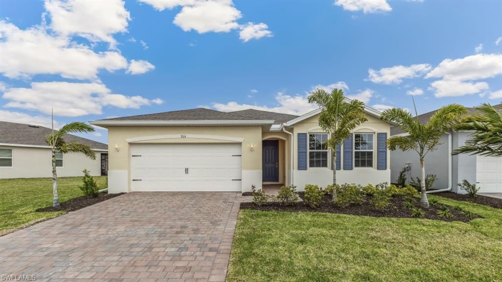 One or more photo(s) has been virtually staged, AI generated or rendered.  The top selling Delray floorplan truly embodies modern living with its seamless integration of spaces ideal for both hosting guests and everyday comfort. The allure of a waterfront lake view adds a touch of tranquility to this 3 Bed + Flex home. Additionally, the flex room provides versatility as a den or optional 4th bedroom, offering flexibility to suit your needs. The inclusion of impact windows ensures both safety and elegance. This home is further elevated by its premium features such as high-end cabinets, stainless steel appliances, and quartz countertops, creating a luxurious ambiance throughout. The promise of room for a future pool adds an exciting prospect for outdoor enjoyment. Palmetto Landing Community's amenities, from the inviting clubhouse (already open-available for private events) to the resort-style beach entry pool w/lap lanes, splash pad, game room w/a pool table, card tables, TV’s and fitness center, guarantee a lifestyle of leisure and entertainment. With its proximity to shopping, dining, and the vibrant Babcock Ranch lifestyle, this residence encapsulates the essence of contemporary living in prime location.

Finishings may vary - images are representational only of the model home based in that community.