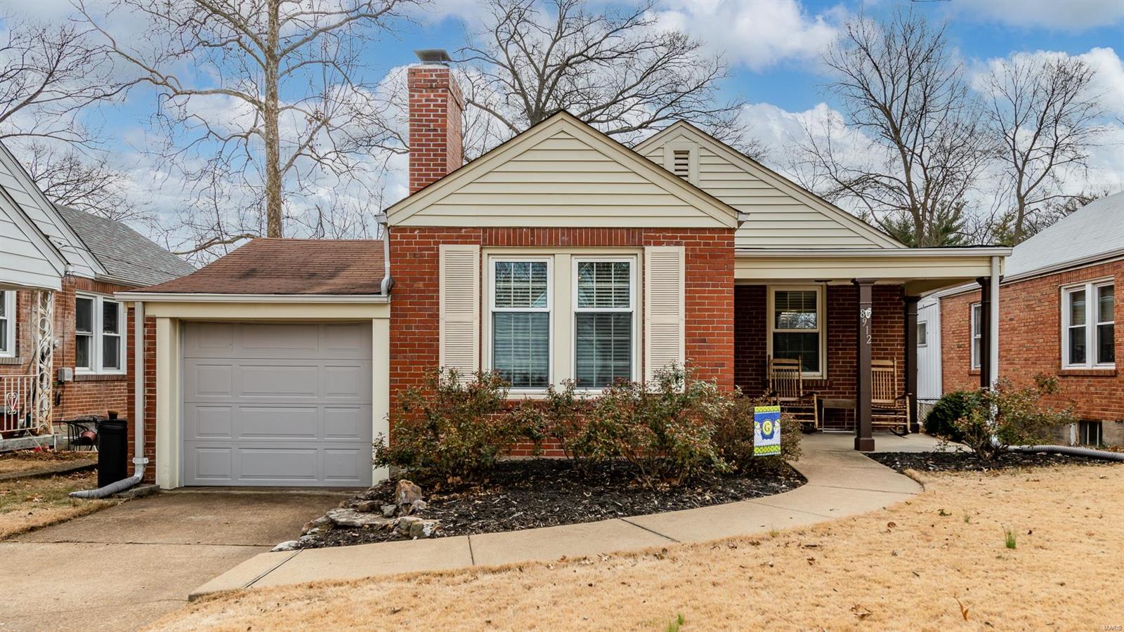 Here is your opportunity to own a stunning updated home in Brentwood! Step inside from your covered front porch & notice the beautiful hardwood floors, 6 panel doors & abundance of natural light. Off the living room is the formal dining room. Totally renovated kitchen is every chef's dream come true & includes: custom dark stained cabinetry, stainless appliances, granite counters, custom tile backsplash & ceramic flooring. The updated bathroom is also sure to please. The main floor also features two nice size bedrooms. The lower level is ready for your finishing touches. The fenced-in backyard offers additional space for entertaining family & guests on your brick patio. Home is located within walking distance to Brentwood schools, shopping, restaurants (including Starbucks) & beautiful Tilles Park. Also, conveniently located near major highways, Clayton & short drive to downtown St. Louis.