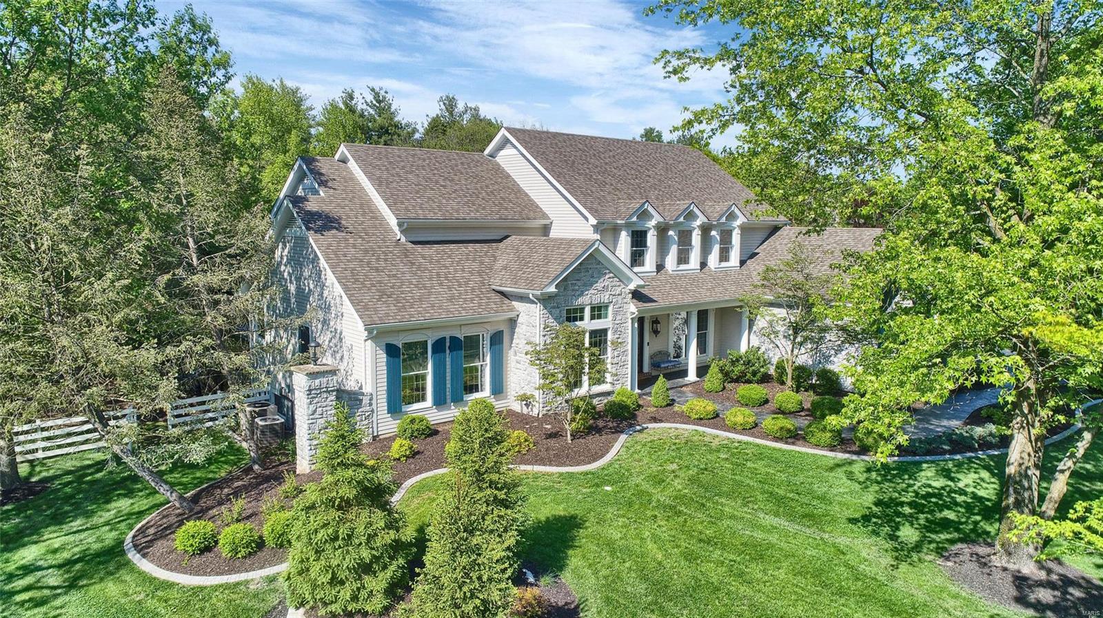 Don't miss this Chesterfield dream home! This amazing property has everything you are looking for at a fraction of the cost of new construction. Features include: vaulted family room with wet bar and gas fp, formal dining room, deluxe chefs kitchen with dual oven, Viking range w/pot filler, warming oven, 2 islands, 2 sinks, cabinet matching Sub Zero fridge, custom cabinets and brkfst bar. Great room addition with full masonry wd burning fireplace and heated tile floor. Main floor master suite offers 2 vanities, walk in shower, heated floors, heated towel bar & walk in closet. The second floor offers 3 large bedrooms, a den/study area and 2 full baths. Each bedroom has a full size walk in closet. The basement is finished with an temp controlled wine cellar, office area, family room, exercise room, den, full bath and second laundry area. The outdoor space is your own private oasis with a gas fireplace, composite covered deck, pergola, heated salt water pool and professional landscaping. Additional Rooms: Wine Cellar