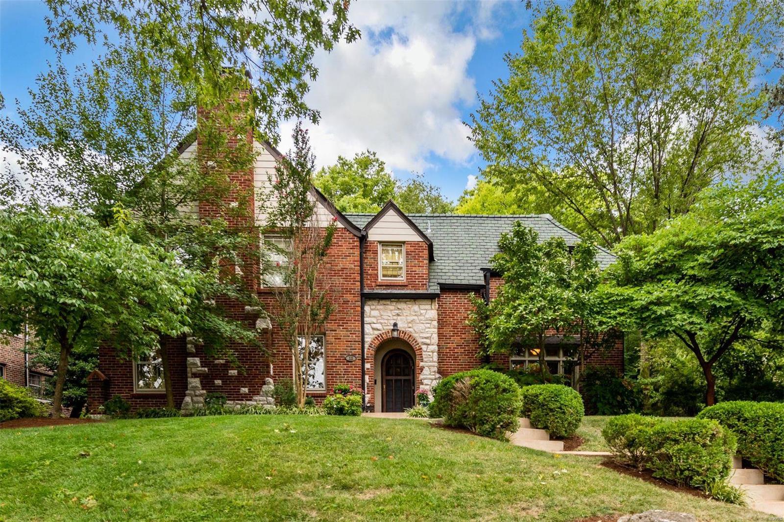 You've admired this architectural masterpiece for years. Simply put, there is no finer place to call home. Immaculate and immediately available. Merely a stone's throw from Downtown Clayton, this location is walking distance to some of the finest shopping, restaurants, schools and parks in our entire metropolitan area. Perfectly poised at the heart of highly sought Claverach Park is this home of unparalleled comfort and charm. Large rooms create an invigorating floor plan- ideal for entertaining or intimate gatherings. A great eclectic blend, with everyone having a private refuge when needed. Updates are both obvious and sublime: Newer kitchen, recent built large garage, replaced basement floor and improved systems - A home that permits you to move right in without major projects. Master suite is ample with a tray ceiling and refreshed, yet still period-appropriate bathroom. Large sun light filled family room, rare in Clayton, is like those in new homes. Come prepared to fall in love!