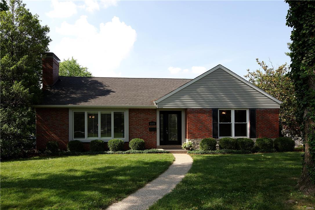 Bring your most discerning buyers to a pristine, desirable home that has been fully renovated and is move-in ready.  New windows and doors allow natural light to flood indoors.  A carefree lifestyle awaits  with newer house systems and roof.  The updated kitchen offering granite, stainless steel appliances adjoins breakfast room anchored by vaulted ceiling and wide bay window.  A pair of handsome French doors separate the Dining Room and Family Room while another leads to the cool-touch steps in rear yard.  There are two fireplaces: one in the Living Room and the other in Family Room off Kitchen.  Note the handsome built-in bookcases and shiny bamboo hardwood flooring.  Among landscaping, a crisp aggregate surface draws you towards the front door and is repeated on the patio finish.  You will also enjoy the deep, fenced back yard and shade from large magnolia tree. The house is fresh.  It is ready for you.  Make this home in one of Kirkwood's most friendly neighborhoods your own.