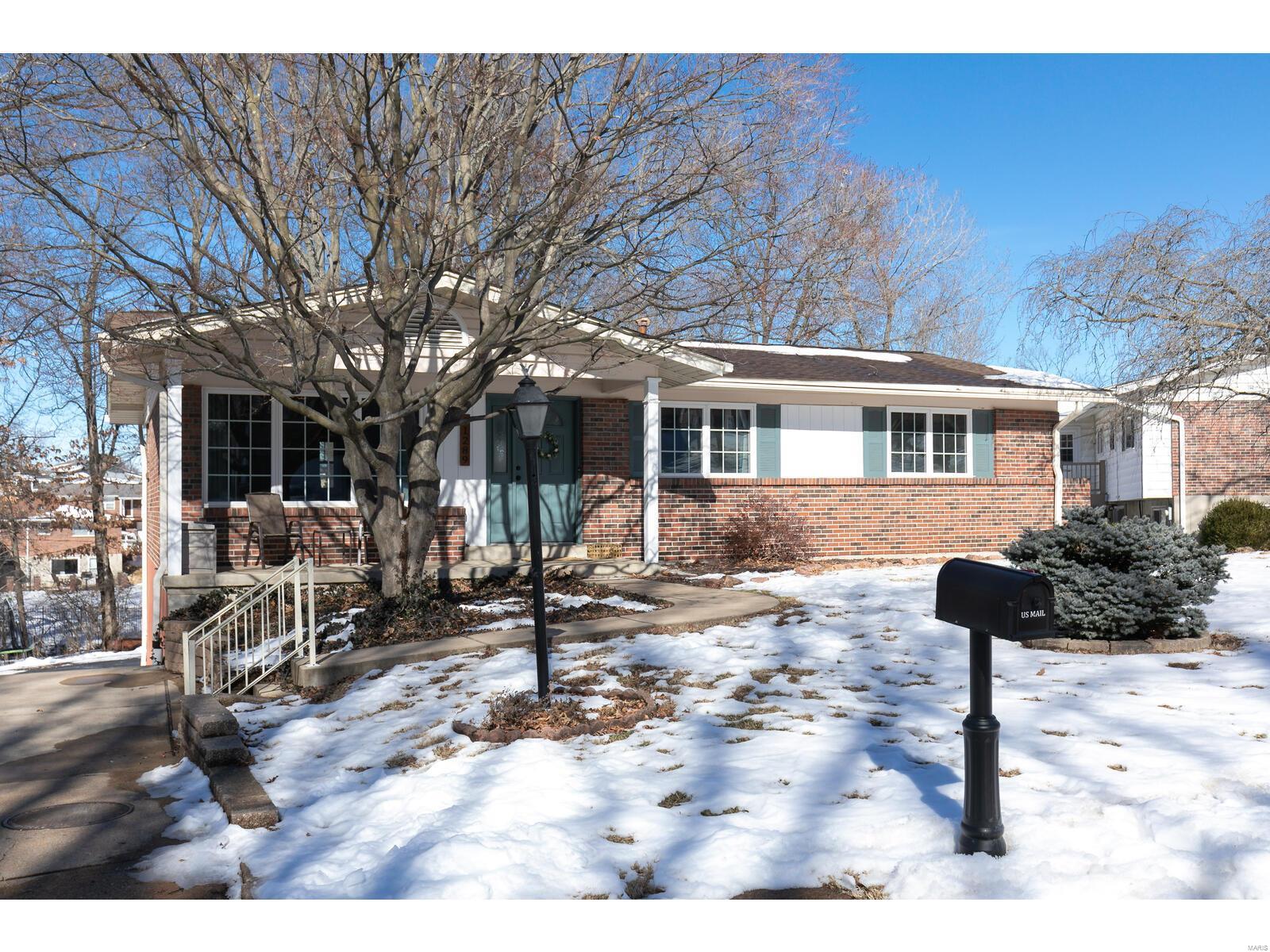 MOVE IN READY beautifully maintained home in Lindbergh schools.  On a  Cul de sac where your neighbors will be your friends! The main level features 3 beds (main bedroom has its own full bath) a hall bath, kitchen & dining area, and living room.  There is a finished family room in the walk out basement -- MLS records consider this a 4th bedroom; an option for you! There is an office in the basement as well, with storage & laundry area. The 2 car rear-entry garage is oversized for all your storage/workshop needs.  The pie-shaped back yard has plenty of room for playing & relaxing with a beloved creek & wooded area nearby.