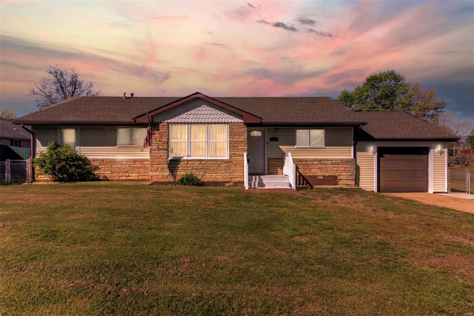 Look at this Charming 3 bedroom 2 bath home located in the heart of Bismarck MO. Beautiful wood floors throughout the home and amazing heated tile floors in the bathrooms. Large eat in kitchen with lots of windows that allow a lot of Natural light into the home. Attached single car garage and an enormous fenced in/ level yard for entertaining in the coming summer months. Small garden shed to store those yard tools and lawn mower included. Schedule your showings while you have a chance before this one gets away.