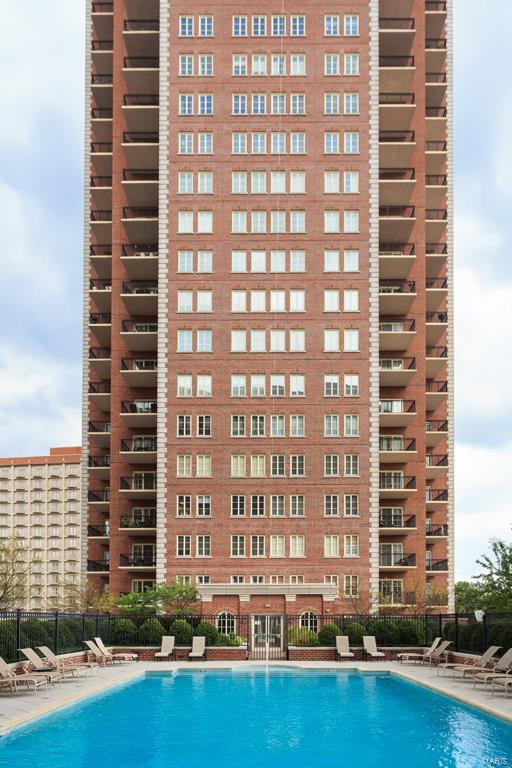 Live the life you imagined at the most coveted address in town-The Plaza in Clayton. Luxury awaits you in this 2BD/3BA/2,647SF corner unit with an open floorplan and modern updates. A gracious formal entry gives way to an expansive living RM & dining RM w/2 private terraces & tree-lined views. Private Master Suite wing w/walk-in closet, luxurious master bath & oversized windows. The 2nd BR is en-suite, at the opposite end of the residence, offering maximum privacy. The expanded private office/den is accessible from the living RM & large enough to function as additional guest sleeping quarters. The kitchen, which is open to the large family RM, allows for both casual & formal entertaining without limits. Luxury updates & upgrades include:brand new hardwood floor, new HVAC, fresh neutral paint, in-ceiling speakers,sophisticated powder RM w/expansive stone vanity,custom closets. The Plaza offers 24-hr Concierge, valet parking, pool, fitness center, dog-walk, only steps away from the Ritz. Location: Corner Location