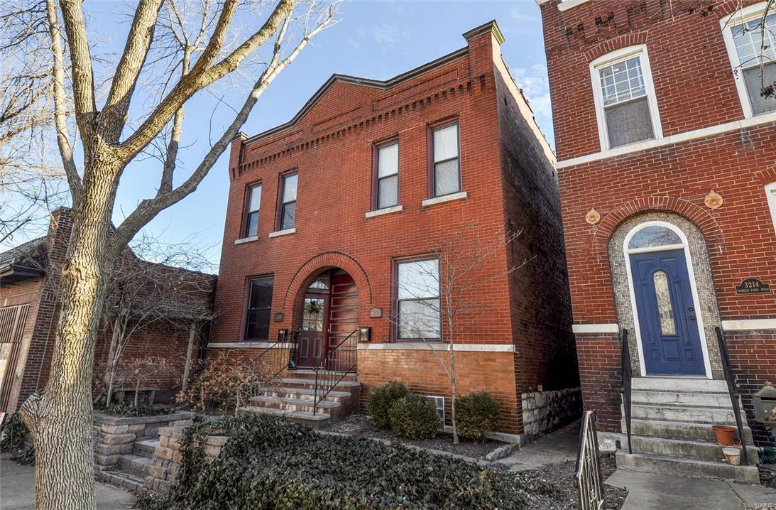Est 1908: Charm, location and all the modern updates you could ask for!  This open and cheery townhouse is just what you've been looking for.  Totally updated with all new systems in 2007, you will love the wide open first floor including open kitchen with a center island and awesome contemporary concrete counter tops.    Two master suites on the second floor and second floor laundry!  Brand new blinds throughout in 2015.  Enjoy an afternoon with the grill and a drink in the super cute backyard.  Two parking pad spaces included.  Walk to Three Monkeys, the Dam, Local Harvest, Stella Blues, City Grill AND to Tower Grove Park for kickball, the Farmers Market, Food Truck Fridays or the International festival.