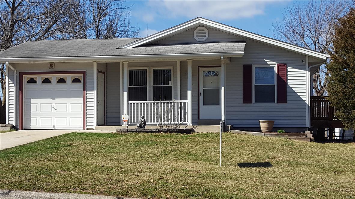 Lovely updated ranch, beautiful white kitchen with tons of cabinets. 1-2017 new carpet, updated bat, electronic entry system, and windows. New deck in 1-2017. Ceramic tile in kitchen. Fresh paint throughout. Great house at a great price. Don't wait.