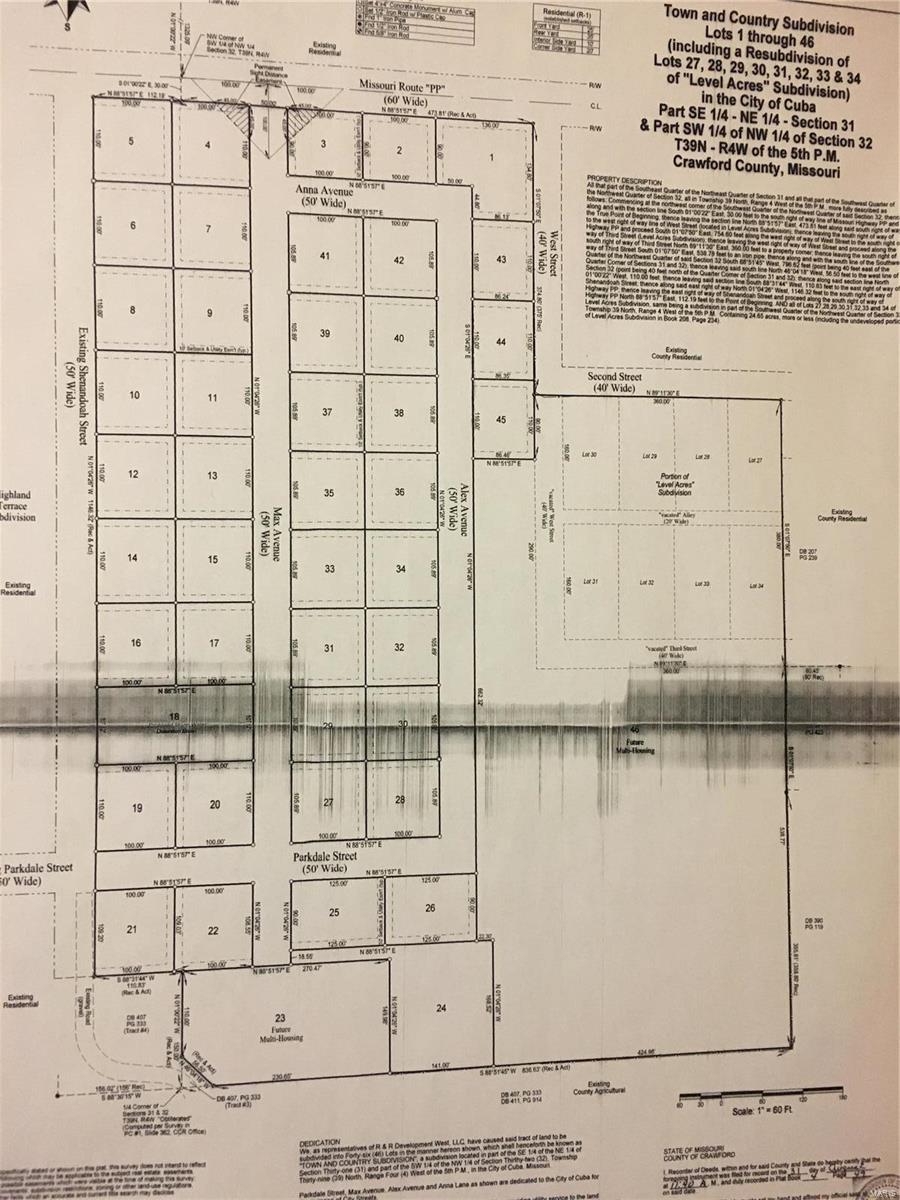 Town and Country Subdivision - Land