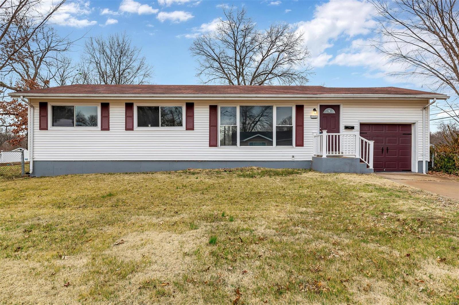 Is this what you have been looking for? This freshly updated home is right in the heart of O'Fallon and close to everything! A yard like this is getting harder to find but if you act quickly, it could be yours. New flooring throughout the main level, fresh paint and an updated kitchen make this home move-in-ready. The unfinished basement has potential to finish a sleeping area with some studs already in place.