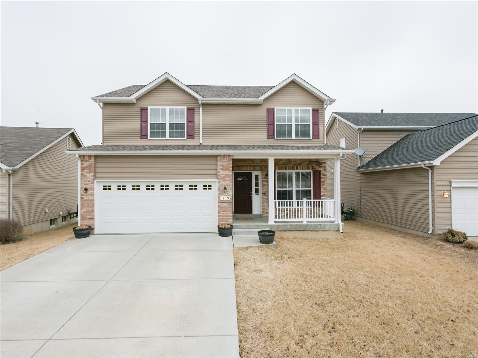 Desirable 2-Story home w/ 6 bedrooms & 3.5 baths.  The front living room/den welcomes you into this spacious home. Entertain in the oversized family room which opens into the kitchen, featuring an island & breakfast bar, walk-in pantry & separate dining area.  Sliding door access to your backyard is conveniently located off of the dining area. Walk upstairs to your master bedroom suite, 3 bedrooms, full bath & an upper level laundry room! Your master bedroom is oversized w/ a walk-in closet.  This luxury master bathroom has a double sink vanity, tub/shower combo & linen closet. Enjoy the extra amenities of the lower level with a bonus recreation room, 2 additional bedrooms and a full bathroom!  Lots of possibilities.  A covered front porch and a flat backyard in a great community all add to this home’s charm.  12 month minimum lease required or longer. NO SMOKERS OR PETS. Credit application fee is $55.00 per applicant.  $2000 security deposit required. 1 month's rent required up front.