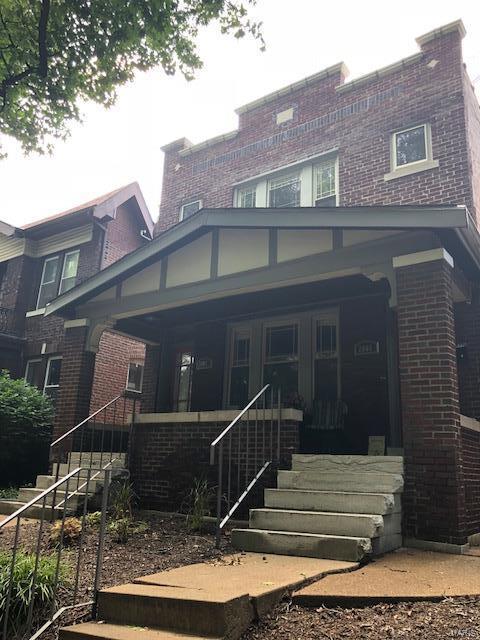 Completely renovated 2-family in the smoking hot Southwest Gardens.  The 2nd floor was recently fully rehabbed and is vacant, ready for either an owner occupant, tenant or Airbnb.  The two units are nearly identical with 1100+ sq ft each, and the perfect blend of old world charm and contemporary updates.  Each boasts gorgeous hardwood floors, separate formal dining and living rooms, 2 bedrooms each with walk-in closets, lots of windows in every room.  The kitchens are tiled in high end slate, with tasteful granite and stainless appliances.  In unit washer/dryers.  Very low maintenance building - new roof, new windows, recent tuckpointing, new sewer lateral, updated plumbing and electric, clean basement.  Ample off-street parking.  First floor rented below market at $1000/month to long term tenant month-to-month. Perfect location - just blocks from the best restaurants on The Hill, festivals in the Botanical Gardens and Tower Grove Park, close to major highways, hospitals, universities.