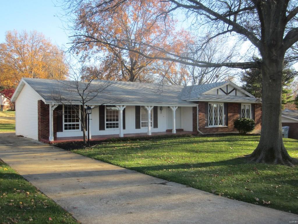 Don't miss this adorable, newly remodeled home nestled in The Golf Club of Florissant!  This ranch home welcomes you with a flat driveway, rear entry 2-car garage and a large lot on a quiet street.  You will enjoy the new ceramic tile in the entryway, fresh paint and new lighting throughout.  The kitchen boasts new ceramic tile, counters, sink, and stainless steel appliances. New carpet in the living room and hallway lead to the beautifully refinished hardwood floors in the bedrooms. You will have plenty of room for your clothes in the master bedroom walk-in closet.  The master bathroom and hall bathroom both have been updated with new fixtures, lighting and shower doors.  The spacious basement provides for plenty of storage!  Please stop by and check it out!!