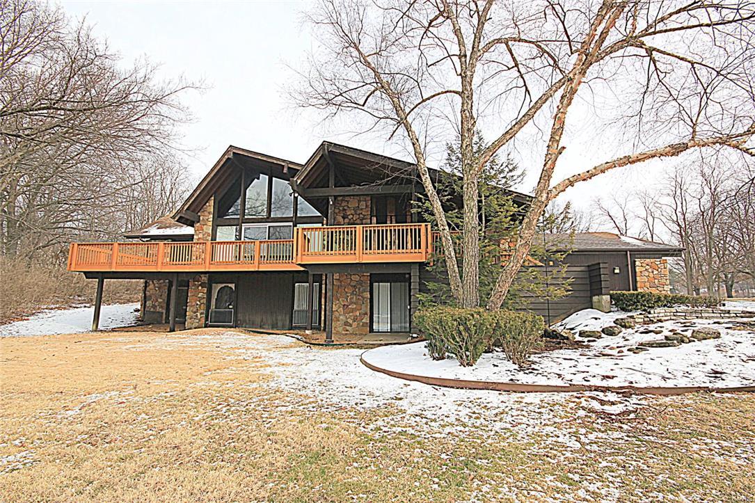 Spacious 4 bedroom 2.5 bath bi-level home with a 3 car garage in Meadowbrook Country Club Estates. This home is in a private setting and backs to a Golf Course on a large landscaped yard with pond and waterfall. Open floor plan with vaulted ceilings, an abundance of windows and a gas fireplace in the great room. The main level includes the MBR with a walk-in closet, additional wall of closets, bathroom with his and her vanities that has just been renovated, a dining room with a built in breakfront, breakfast room and sitting room off the kitchen and a 1/2 bath. The lower level which is above ground houses the additional 3 bedrooms, full bath, a family room with a walkout to garage, the front yard and the unfinished area providing plenty of room for storage. Security deposit equal to one month's rent. Tenant responsible for all utilities and lawn care. Pet friendly- $200 one time non refundable pet fee/pet.