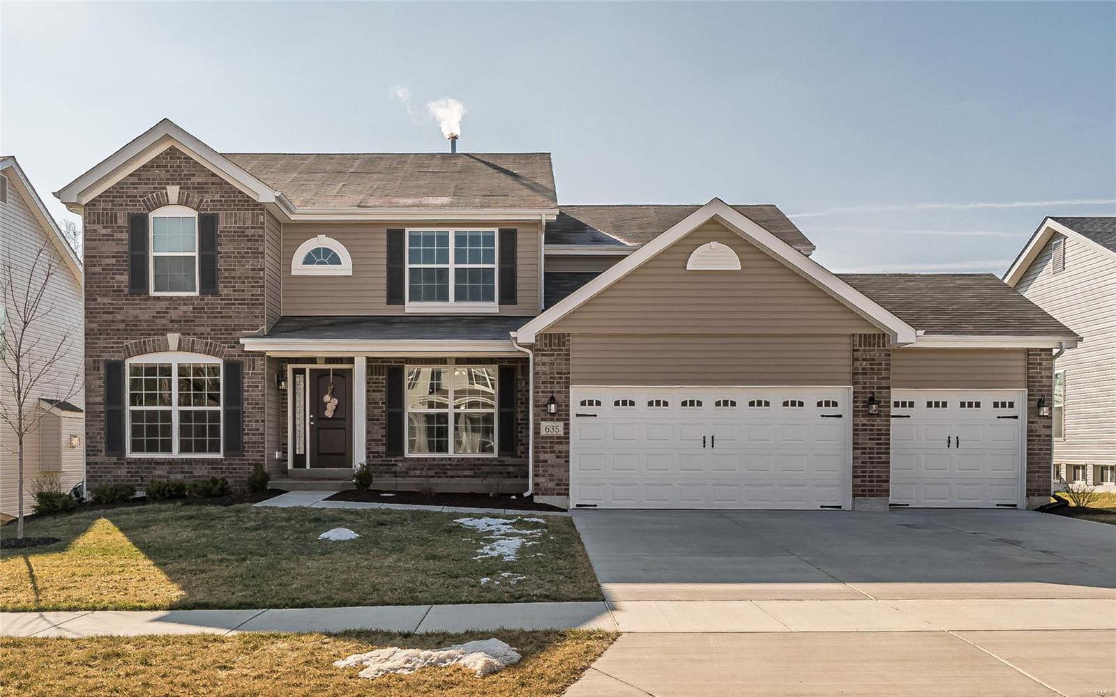 Welcome home to this GORGEOUS 4 bed/2.5 bath completely move in ready 2 story.You will be impressed by the gorgeous finishes and open floor plan. An entertainers dream kitchen w/ large center island, 42 inch cabinets, stainless steel appliances and stunning quartz counter tops! This Sequoia model w/just shy of 3000 sq ft of living space & offers main floor laundry, a 3 car garage, breakfast room, separate dining room and spacious family room. You will enjoy the luxuries of the master suite which offers lg walk-in closet's and master bath w/ double vanity's', tub & separate shower. You will love the Upgraded Wood Flooring and carpeting, and two-panel white interior doors with brushed satin nickel hardware throughout the home. This home has it all and is located in the desired Lake St. Louis community of Wyndstone. Seconds away from major amenities like shopping & restaurants plus just a few minutes from I-64/40 and I-70. Deck soon to be installed and will be completed prior to closing.
