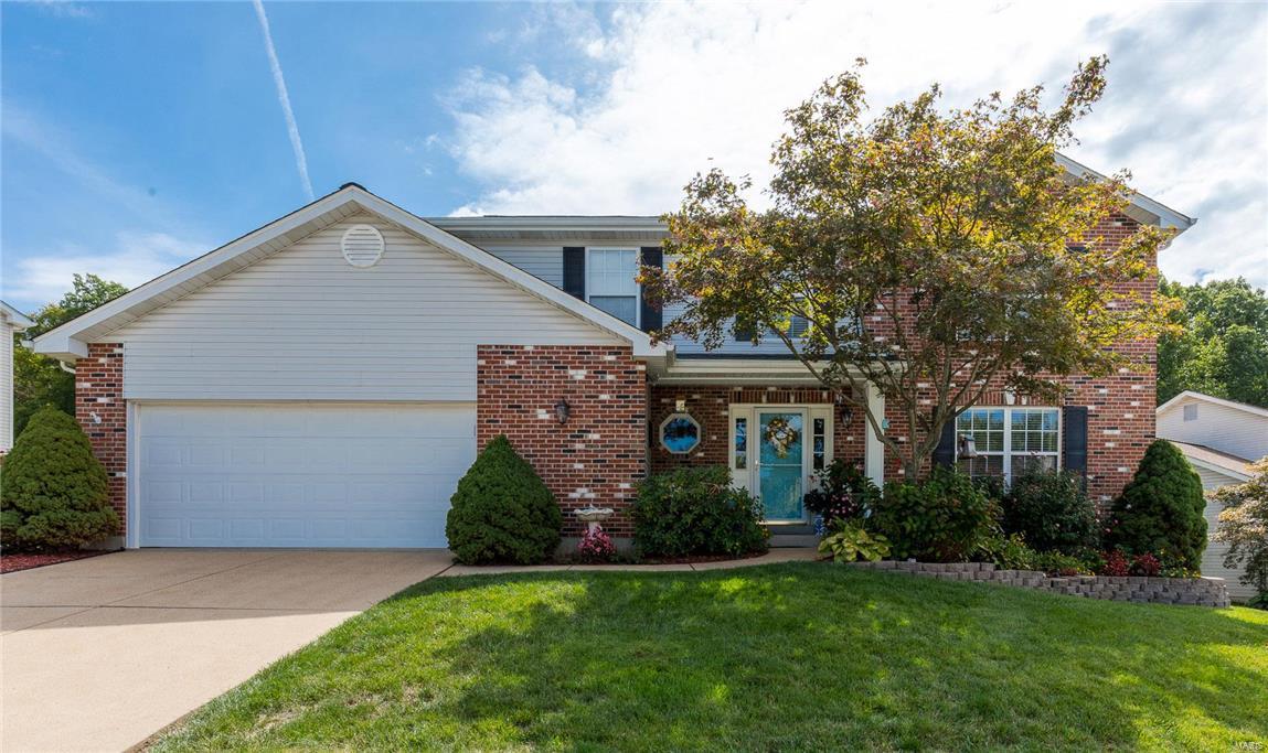 OVER 3200 SQ FT OF LIVING SPACE !! Stunning 2-story home with 4 bedrooms, 2 full baths and 2 half baths, and a 2 Car Garage. This home features a large lot which backs to trees and common ground. Home is on a cul de sac in great south county location. Many updates throughout including;Gleaming Cherry hardwood floors on 1st floor, Updated light fixtures, ceiling fans, Ceramic tile in laundry area,Newer doors,Newer architectural roof, Newer High-efficiency furnace and A/C. Large Kitchen Boasts Custom Cabinetry, All SS Appliances stay, Center-Island breakfast bar and eat-in kitchen,Granite Counter-tops, and Pantry. Upstairs includes 4 spacious bedrooms with Master-Suite which includes master bath with double sinks, tub, separate shower, and walk-in closet. Totally remodeled lower level includes a Rec area with pool table and wet bar, Half-bath, Family room, and a potential sleeping area.The Spacious Backyard includes a 12x12 Gazebo with fan and lights. Home Warranty. A true must see!