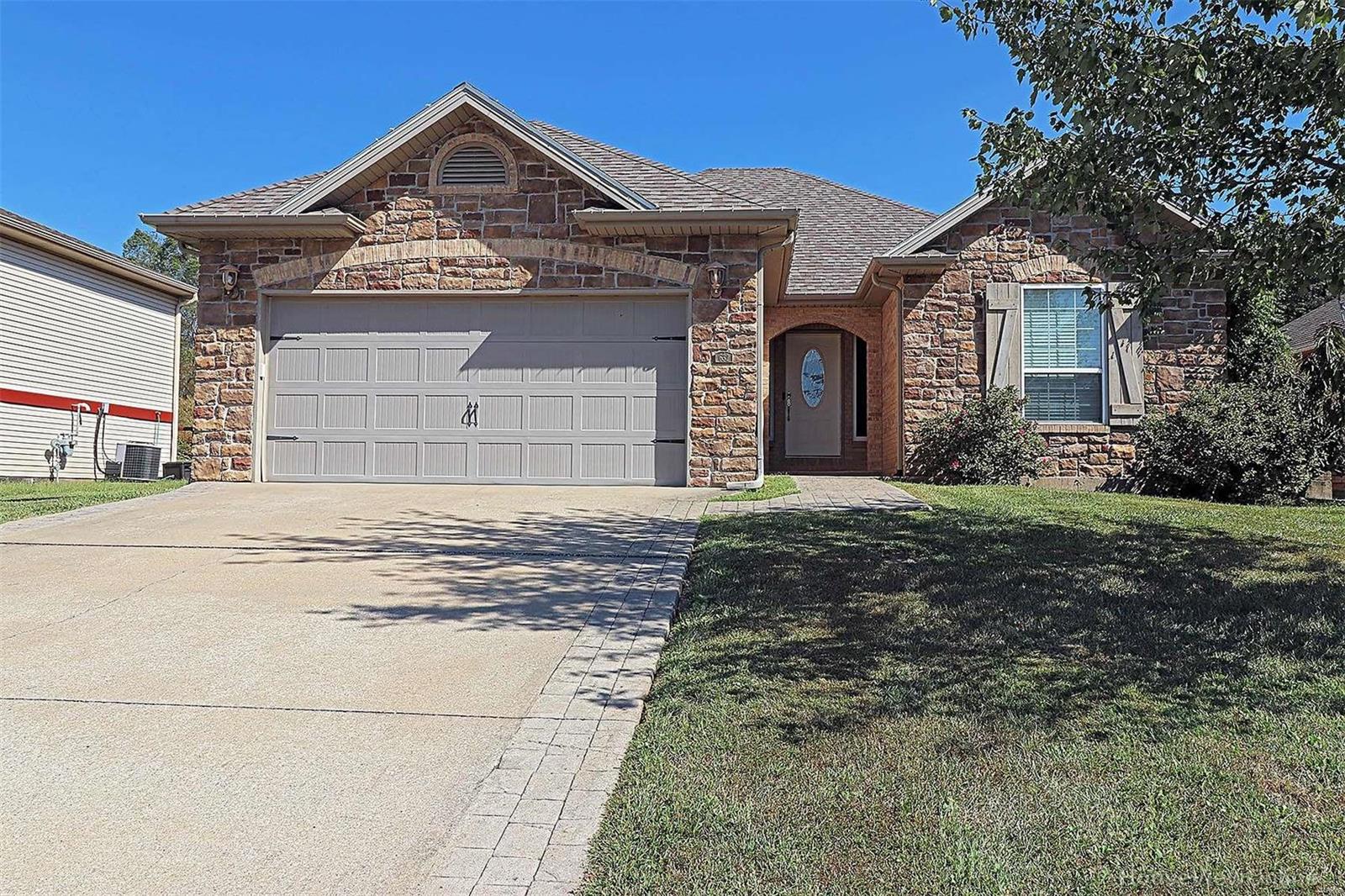 Have you been looking for these luxuries and plenty of living space? Split bedroom floor plan, custom cabinets, granite kitchen countertops, stainless steel appliances, wood flooring in kitchen, living, & hall, gas fireplace in living room plus beautiful crown molding. Five bedrooms, three baths and also features a media entertainment room, large unfinished storage area, patio off the dining room and backyard backs up to an open field. Jackson School District, Cape Girardeau address.