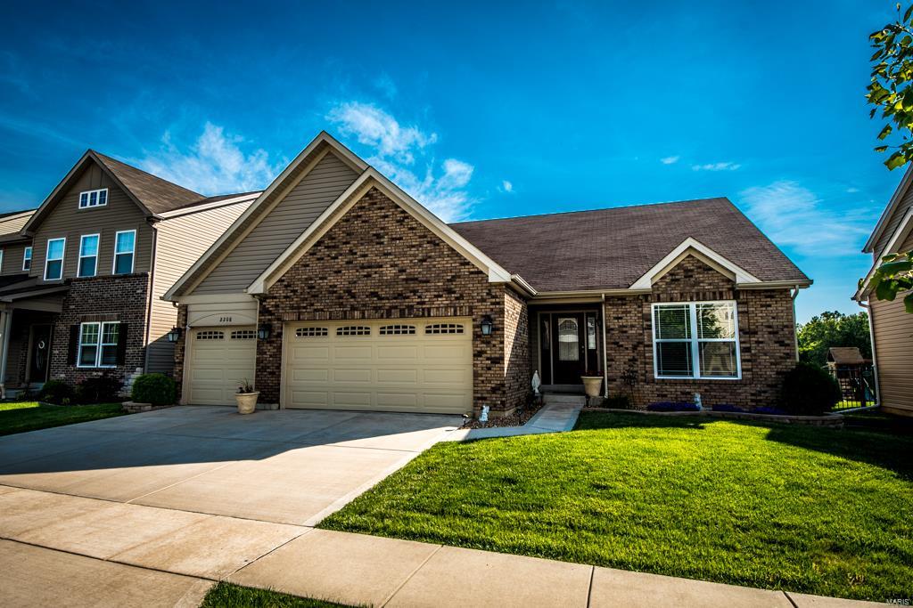 Gorgeous turn key ranch in great location backing to common ground! This home is sure to wow with upgrades and features including: Open floor plan, vaulted ceilings, Beam central vac system, custom built-in shelving in office, wood burning fireplace, can lighting, 2 inch blinds, main floor laundry, and finished lower level. The kitchen is open to the dining and great room and includes: 42 inch cabinets, breakfast bar spanning entire kitchen, ceramic tile, and vaulted ceiling. The master features trey ceilings, bay windows walking out  to yard, and an en-suite bathroom with dual vanities, private water closet, separate tub and whirlpool, and multiple closets. It doesn't stop there! The lower level is decked out and includes: a large rec room, custom bar and full kitchen, spacious family room, a full bath, and extra bedroom, and plenty of storage. The basement is an entertainer's paradise. Call today for your private showing!
