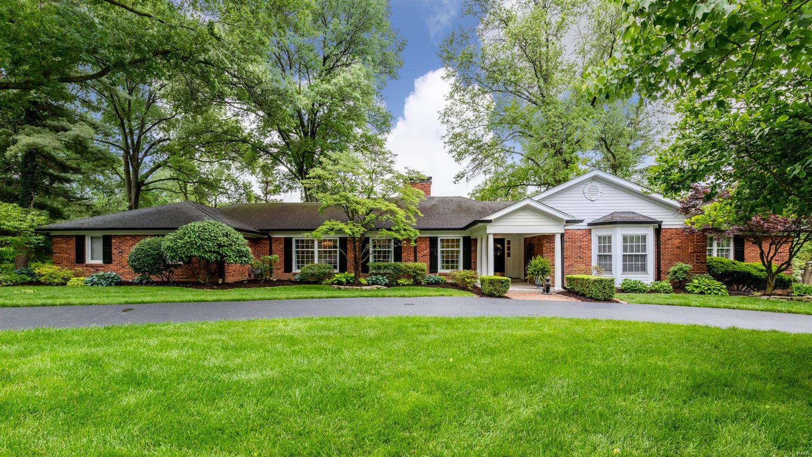 The most exciting and thoroughly renovated ranch in prime Ladue location is now available.  Luxury material and finishes expertly crafted by Terra Nova Construction is sure to please the most discriminating buyers.  The flow of the open floor plan is enhanced by the wall of windows with stunning site lines framing the lush yard and pool.  This home is perfect for entertaining family and friends with wonderful spaces inside and out!  Dream kitchen and baths, as well as beautiful hardwoods and built-ins, are not to be missed. This home is a rare offering in a most desirable location.