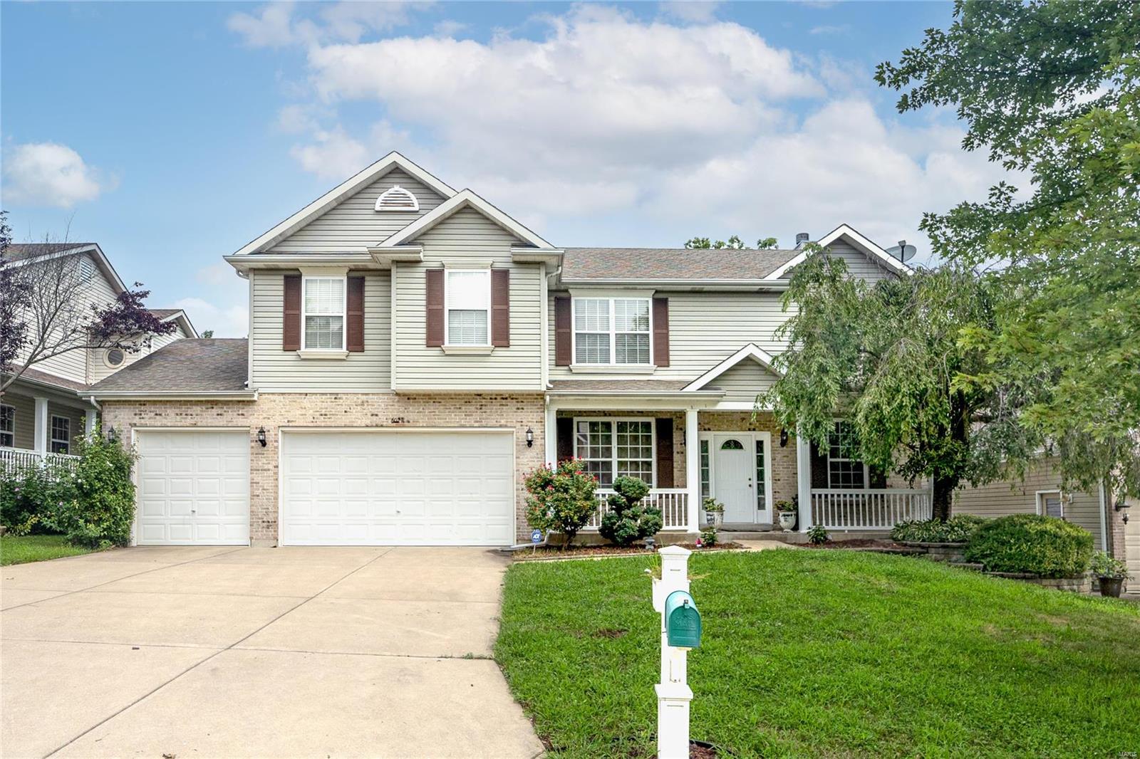 This Spacious 5 bd / 4.5 ba is a Must See! Inside as you walk in will be the front sitting/living rm & formal dining. The Great Rm has a woodburning fireplace, hardwood flooring, & bay window. Kitchen has a large ctr island, pantry, stainless appliances (Fridge to stay), & ample cabinet space. Breakfast area w/ access to the large deck. The main level has a half bath, & laundry room. The upper level has a loft/bonus room that can be used for office or media/entertainment space. The master bdrm has coffered ceilings, two large walk in closets, en-suite with separate whirlpool tub/shower. Bedroom 2 has its own full bathroom. Bedroom 3 & 4 have a Jack n Jill Bath. The Lower Level has another bedroom, full bathroom, Family/Rec/Media Rm w/ Built in Speakers, Storage Area, & walk out to patio. The back yard backs to woods & is very private! Home also has a 3 car garage! Great location & community! New Water Heater. Ready for you to make this home!  Let's schedule your private showing today!