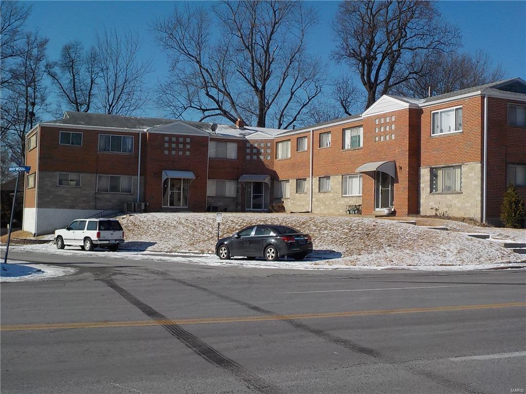Happy Investor Days Are Here Again! This Handsome 2 story, Brick and Stone 12 family apartment building sports a constant cash flow, Long-Term Tenants,  and a 13% Cap Rate.  Pride of ownership is evident; mechanical, electric, plumbing have been well maintained by the current owner.  There are 5 tuck Under/Attached garage units rented to tenants and plenty of on street parking nearby to accommodate tenants. All Refrigerators and Range/Ovens will remain with the building. This Gem is located near public transportation, a few blocks east of the North Oaks Shopping Center and 1/2 mile from highway I-70. Property is being sold "As-Is", no repairs or inspections to be performed by Seller. Interested parties must submit recent proof-of-funds before viewing of property. A 24 hour notice is required to review the units. Please do not walk the property or disturb tenants. Formal address is 3533-3537-3541 Maywood Ave, Saint Louis, MO 63121.