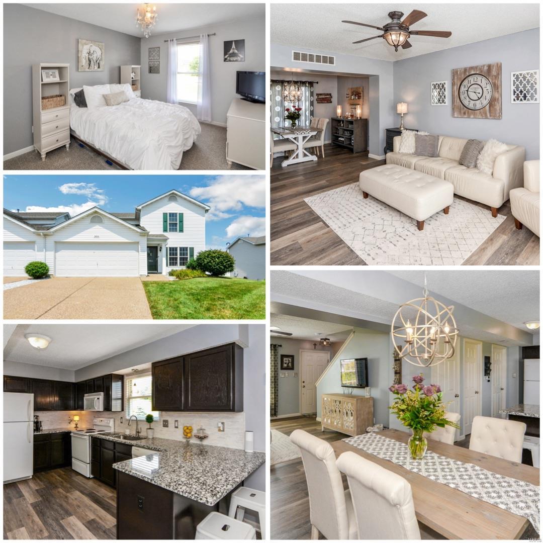 Come fall in LOVE with this beautiful 2 bedroom, 2 1/2 bathroom home. This home is loaded with updates from new flooring, fresh paint, and new lighting. The bathrooms feature new vanities, faucets, lighting and toilets. The kitchen features resurfaced cabinets, new granite countertops, new garbage disposal, updated lighting and upgraded faucet. If that wasn't enough, you will be amazed by all the extra storage! With added shelving in the garage and garage attic you have plenty of space for extra boxes. The pantry in the kitchen is oversized and with new and upgraded closet systems in the closets upstairs there is place for everything! Main floor laundry also has added shelving. Outback you will enjoy a new and extended patio as well as a large level yard. This home has everything you have ever dreamed of, check it out today 
Please note, no common area walls are shared on this beautiful home. Location: Corner Location, End Unit