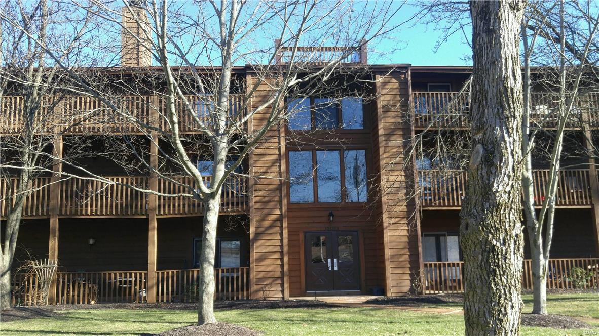 LOCATION, LOCATION, LOCATION Great place to live located at Baxter & Clayton Rd. Walk to 24 Hour Fitness Club, Dry Cleaners, Walgreen's, Six Restaurants within walking distance; along with Florist, Card Shop, Nail Shop, Bar, Subway, Coffee house, Pizza Places, etc. Second floor unit with only 2 flights of stairs, NO ELEVATOR. Ranch Style condo with Living room with a wood burning fireplace, a dining room, an eat in kitchen, 2 large bedrooms with a total of 3 walk in closets, 2 full bathrooms, Main Floor Laundry with Washer & Dryer that stay!  ALL ELECTRIC UNIT so low utilities.  One Car Garage Space and one carport space with ample parking! CHESTERFIELD POOL, PARKS, & AMENITIES nearby; not far from Chesterfield Mall or Chesterfield Valley! Cedar Sided Buildings perched on four acres with great landscaping Location: Upper Level