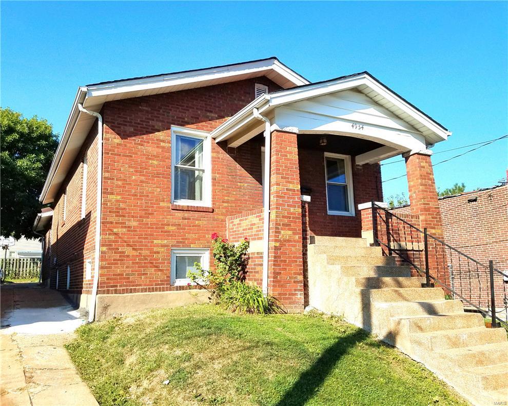 Great starter home. All brick, 3 bedrooms, 2 bathrooms located in convenient St Louis South County. Covered front porch, partially finished lower level with 2 extra rooms and full bathroom.  Wood floors throughout main level, thermal windows,  freshly painted. Close to shopping, restaurants, park and public transportation.