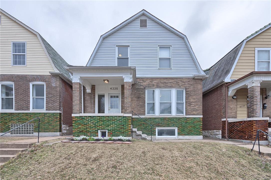 MUST SEE TO BELIEVE! This fully-renovated 3-Bedroom, 1-Bathroom, All-Brick Beauty is decked out from top to bottom!!! Step into the Entry Foyer and take a look at the Refinished Hardwood Floors and High-Detail Millwork!! The Living and Dining Room both have a TON of Character with 9-foot Coffered Ceilings, plenty of Natural Light, and two separate fireplaces!! The pillars greeting you in each room add a dash of Historic Charm! The Upgraded Kitchen is LOADED: Brand New Stainless Steel Appliances, Custom Cabinets with Crown Molding, and GORGEOUS Countertops! Head upstairs to 3 Spacious Bedrooms with Ample Closet Space and Fresh, New Carpet. The Bathroom is Beaming with Class as the Double Sinks and Vanities, Tasteful Fixtures, and detailed Tilework complete its Stylish look! Next to Ted Drewes, Fine Dinning, and the South Grand Business Districts! This is a Premium Home at a non premium price!! Inquire for a list of all the Updates-too many to list!!