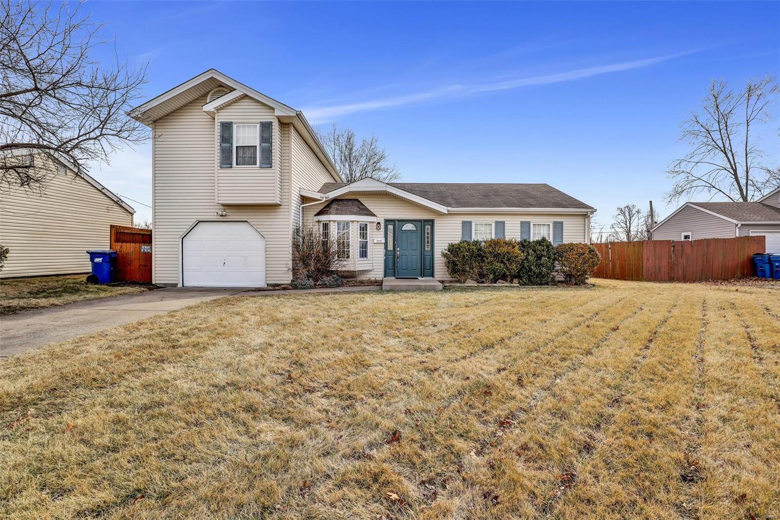 Welcome home to 2486 Bonniebrook dr located in the sought after Pattonville school district. 
This home offers 1,728 Sq ft to make all your own.
Enjoy your new living room featuring a large bay window connected to a spacious kitchen perfect for adding an island.
Attached to the kitchen features a separate eat in dining room with vaulted ceiling, this home has space galore! 
Oak wood staircase leads upstairs to another large room with walk in closet featuring builtin shelving. 
Over sized garage with a workshop in the back is sure to please! This home is being sold As-Is.
Maryland Heights Occupancy inspection and permit required, seller to do no inspections or repairs.