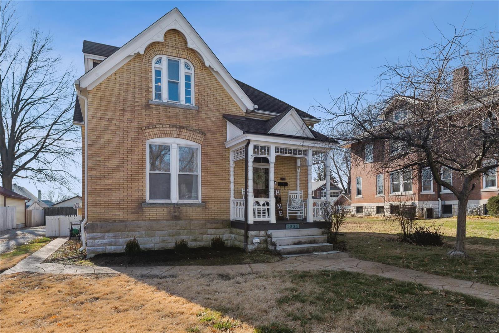 Welcome to this Handsome Historic Charmer which is a rare opportunity and is located 2 minutes from Lindenwood University or Main Street St. Charles!  The brick sidewalk leads you to the Historic Marker and entry into this Bungalow home.  As you enter, embrace the 2-story foyer with access to the 2nd level, as well as the 1st floor living area with newer Luxury Vinyl Flooring throughout.  The Kitchen, breakfast area, mud room, & main floor master suite have all been fully renovated.  Main floor also boasts new powder room/laundry area and open floor plan.  The upstairs has 2 bedrooms and a lovely renovated full bath.  Behind the home provides easy access entrance to the mud room, a newer private brick paver patio, storage shed, and a two-car garage which is oversized for larger vehicles and plenty of storage.  This will not last long! Additional Rooms: Mud Room