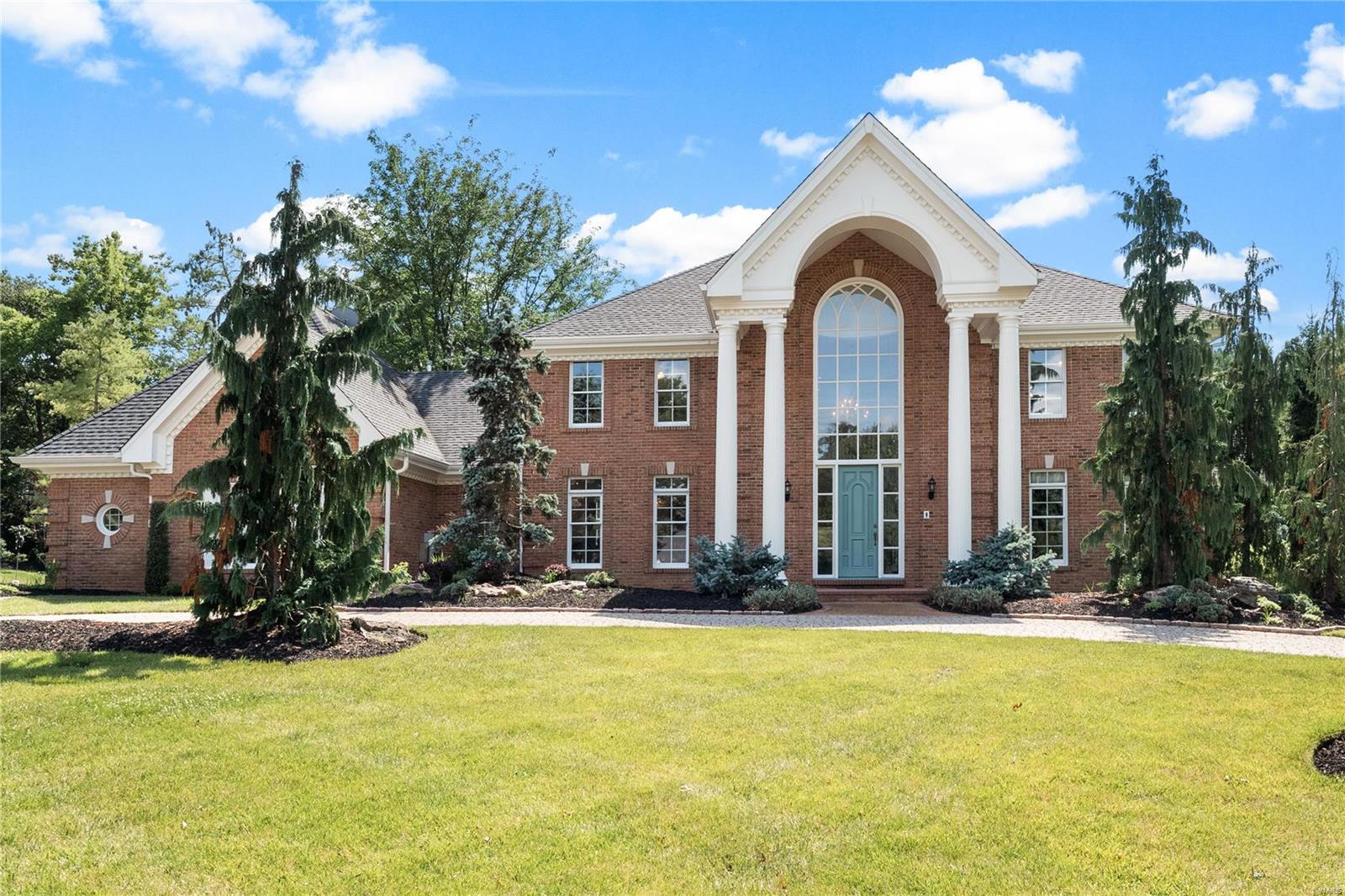 Stunning 1.5 story home in the prestigious Dunhill Farms sitting on an acre of unbelievable beauty. Gorgeous trees & landscaping w/many flowering trees & shrubs. A beautiful path way, waterfall, 2 gazebos, 1 newer with a copper roof, 2 firepits. This is an outdoor entertaining paradise! Beautiful from the time you enter the home w/a 2 story entry foyer, dining r00m w/coffered ceiling, great r00m w/beamed cathedral ceiling & fireplace, custom millwork throughout the home. Office/study w/built in bookcases, wood work walls & beamed ceiling. Large main floor master, luxury master bath, walk-in closet & walk out to deck. Kitchen w/custom cabinets & breakfast r00m/sitting room w/floor to ceiling cathedral windows. 3 bedrooms upstairs, 1 w/ sitting area & full bath, 2 & 3 w/Jack&Jill bathroom. LL is absolutely stunning w/coffered ceilings, natural stone floors, fireplace, beautiful wet bar, office, additional area w/pool table, walk in steam shower, wet & dry sauna, walk out to a patio area.