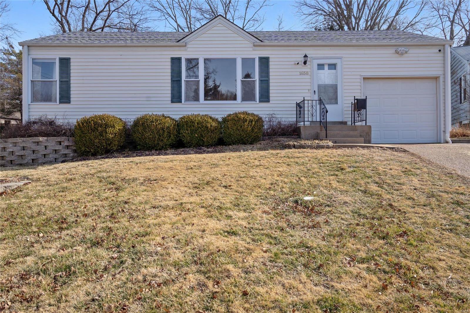Wonderful 3 bedroom ranch home in Webster Groves school district! Gorgeous hardwood floors throughout most of the main level. Ample cabinet space in the kitchen. The living room/dining room is bright and spacious.  The lower level is dry and offers a great space to finish off for extra living space, it would make a great family room! Seller is willing to leave washer and dryer if buyer would like. The backyard is fenced and has a nice large storage shed that has electricity to it. Hot tub by patio stays with home! What a great place to relax! One car attached garage, no need to go out in rain and snow to get into your car! The roof is only 2 years old, and HVAC is also newer. This home is conveniently located for easy access to highways, shopping, and schools.  you won't want to miss this one!