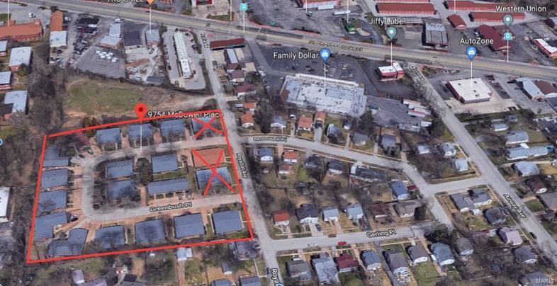 Well maintained 61 unit, 16 building complex; newer roofs, windows, doors, and appliances. Brick one story buildings without basements. Plenty of Parking (1 to 3 spaces per unit) throughout. Walking distance to shopping and public transportation. Easy access to highways and airport.