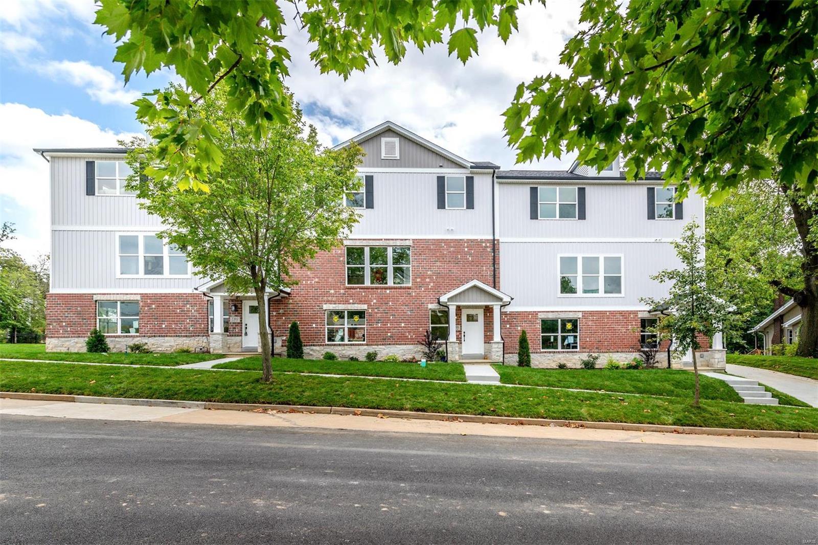 Fabulous opportunity to own a new construction low maintenance townhomes in Clayton School District! Luxury townhomes built by MK Custom Homes with all the bells and whistles! This homes boast an open floor plan, beautiful eat in kitchen with quartz countertops, 42” custom cabinetry, stainless steel appliances & center island. White 2-panel doors & upgraded hardware and fixtures throughout. Fireplace in family room, spindled staircase leading up to luxury master suite & 2 additional large bedrooms. Additional features include 9' ceilings, crown molding, adult height vanities in all bathrooms, 30 year architectural shingles, recessed can lighting, high-efficiency heating & cooling, main floor laundry, 2 car garage, upgraded stone elevation, & countless other luxurious amenities. Conveniently located close to HWYs 40, 270, & 170, Demun, downtown Clayton, Forest Park, St. Mary's Hospital, Tuscany Park, Wash U & public transportation!