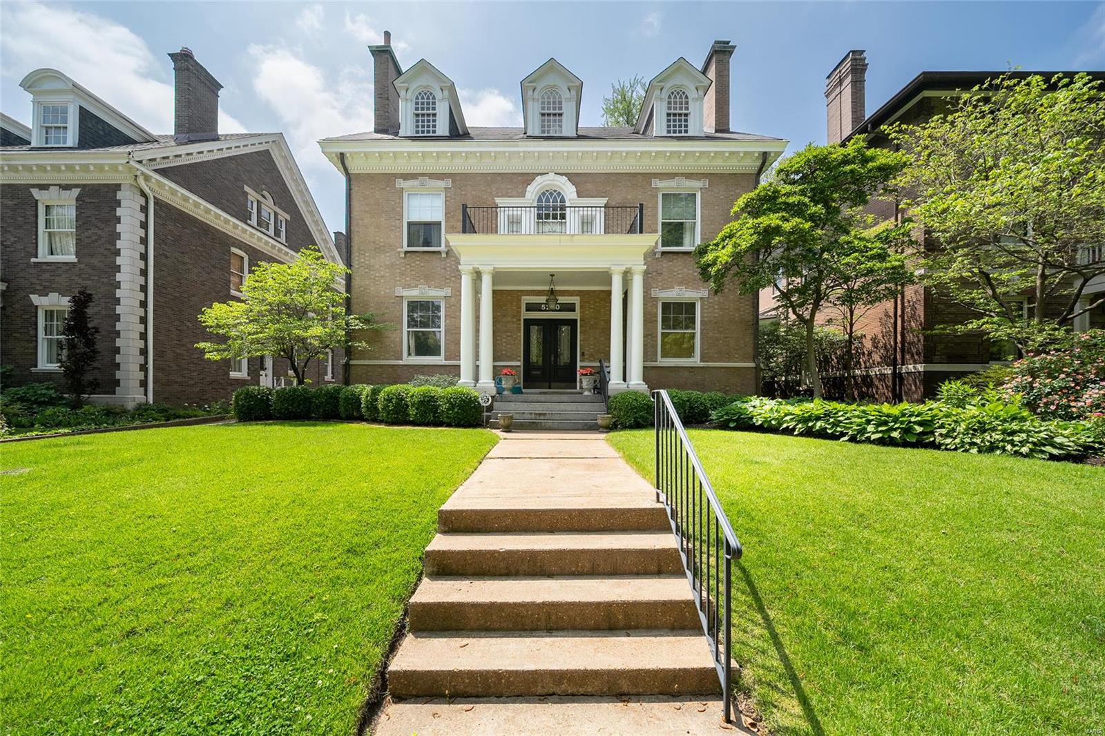 A stone's throw from Forest Park, Westminster Place is where you will find a strong sense of community amongst architecturally significant homes. Upon entering, character and elegance are found at every turn. Generous rooms with substantial moldings create warm spaces for people to gather, including a dining room that can seat 20. The kitchen features high-end appliances, abundant cabinetry, and a butler's pantry. The 2nd floor offers a primary suite and outstanding walk-in closet not found in homes this age. Three additional bedrooms & two baths round out this floor. Two huge rooms on the third floor currently function as a family room and office. A 5th bedroom and full bath create a private guest area. The piece de resistance is the Italian tile terrace with a pizza oven and built-in grill, looking out to the fantastic pool setting. You won't believe your eyes when you see the 3-car garage with carriage house and full bath - perfect as an in-law suite or home office. Additional Rooms: Mud Room, Wine Cellar