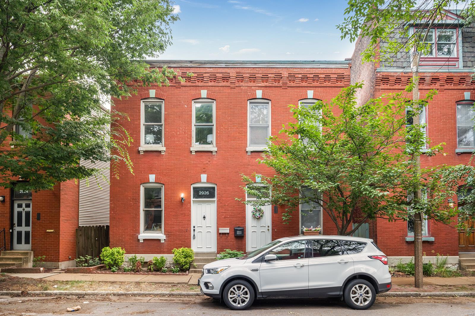 You will love all of the exposed brick in this Benton Park stunner!! Charming 1880's brick home has been newly renovated with attention to detail throughout. This house includes wonderful architectural features, including 10 foot ceilings. The main floor features a living room, dining room, and a completely new kitchen with granite countertops, stainless steel appliances and exposed brick. Upstairs you will find two large bedrooms, and a newly renovated bathroom with tile surround. As part of the rehab the plumbing, electrical, roof, kitchen and bathrooms were all renovated or replaced. Fenced backyard offers a large patio perfect for entertaining. Nestled in a great walk-able neighborhood, walk to coffee shops or restaurants, including Gus Pretzels, Blue City Deli, Anheuser Busch Brewery, macs local eats, and all that Soulard and Benton Park have to offer!