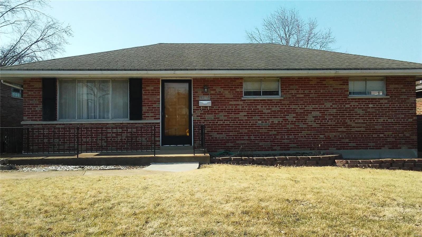 This beautiful, exceptonally well maintained 3 bedroom ,1 and 1/2 bath, fully bricked home, is just waiting for you to call it YOURS! As you open the front door you instanty see the beautiful wood floors and baseboards in the large living room and freshly painted rooms through out the main floor. Large eat in kitchen with custom wood cabinets, white tile surround backsplash. and large pantry.  Wood slide entry doors into the bedrooms add to the charm.  The basement boasts a large family room area for all those holiday get togethers or game nights with friends, along with the laundry room and storage area. The back door off of the kitchen leads to a level lot perfect for outdoor bar-b-ques or a fun outdoor area for the children and a concrete walkway to the 2 car cement block garage. This is a real gem close to Carondelet Park, Hwy 55, shopping, restraunts, churchs and schools.  Square footage listed does not include finished area in basement. Home being sold with a Home Warranty Plan!