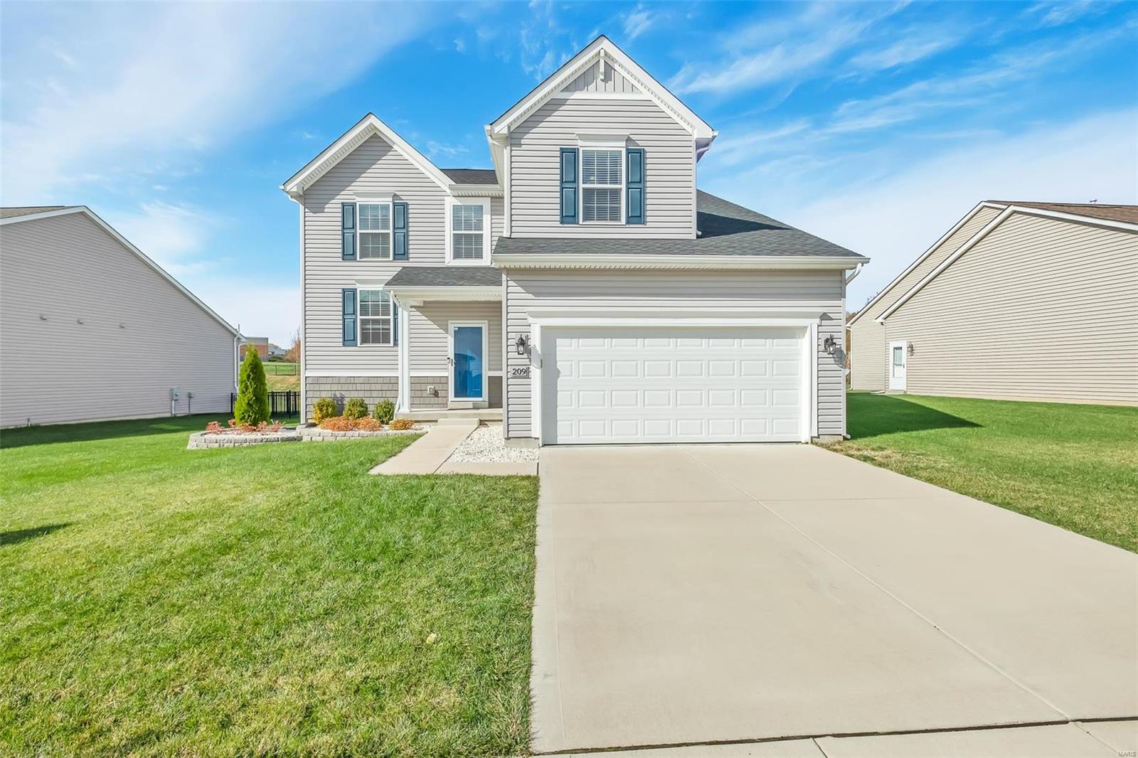 This immaculate 3 YEAR OLD home is tucked away on a quiet cul de sac in Ohmes Farms! The inviting open floor plan allows for easy entertaining! The gorgeous kitchen features stainless steel appliances, upgraded lighting, & an abundance of cabinet space! Cozy up with your morning coffee to the beautiful granite countertop bar! Handy mudroom entry is the perfect "drop zone" before entering the heart of the home. Enjoy crisp fall nights around the fire pit & fun summer cookouts with friends on the patio in the large fenced yard! Escape to your master retreat that boasts ceiling fan & dual closets! The bright & sunny master bath has dual sinks & separate tub & shower. Two additional generous bedrooms, loft, bathroom & convenient 2nd floor laundry round out upstairs. So much potential in the unfinished lower level with 2 egress windows! Fantastic neighborhood that is close to shopping, restaurants & amenities. 13 mo home warranty offered. Better than new, schedule your appointment today! Additional Rooms: Mud Room