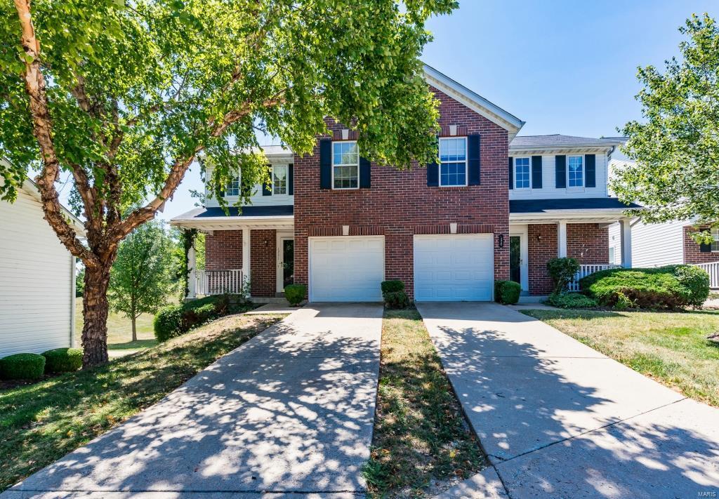2sty Townhouse in The Crossing at Big Bend! Open flrplan w/3Bds, 2Bths & 1300+sqft! Covered porch leads to Entry & opens to the spacious, light-filled Living Rm w/gorgeous tall ceilings & walkout to the back yard. Updated Kitchen w/custom cabinets & white appliances including Refrigerator, pantry & granite counter tops. Main flr master w/ large W/I closet & full bath. 2nd Flr offers 2 add’l nice-sized Bds & add’l Bth. Unfinished LL offers storage spc & included Washer & Dryer. Highlights & Updates: New Carpeting (2018), New Laminate Flring (2018), New Paint(2018), New Light Fixtures (2018), New Door Hardware (2018), New Bath Fixtures (2018), New Granite Counter tops (2018), New Kitchen Sink & Faucet (2018), New Stove, Microwave & Dishwasher (2018), 6 panel doors, tall ceilings, plenty of natural lighting, cul-de-sac, 1 car attached garage.  Location could not be better – near shops, restaurants & schools! Easy access to Hwy 141, Big Bend, Dougherty Ferry & Hwy 270! Location: End Unit