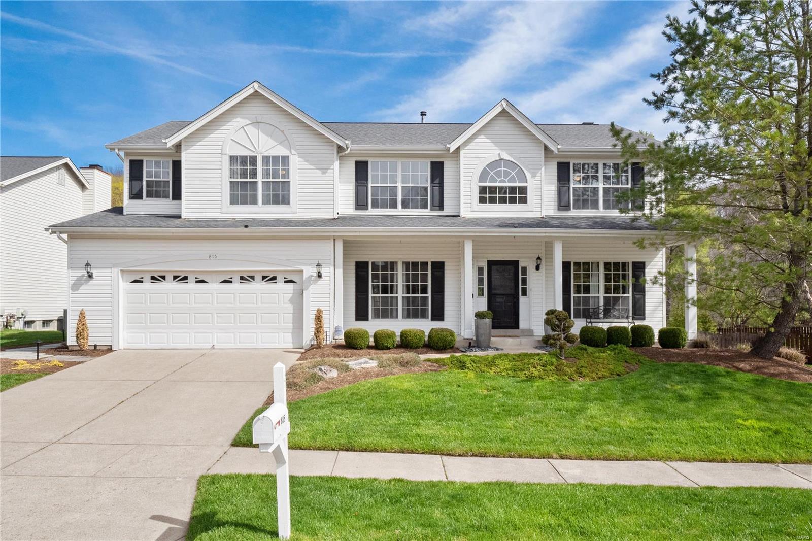 You won't want to miss this stunning Ballwin home. Prime central location offers the best of both worlds with a private secluded lot and easy access to Big Bend, hwy 141, Manchester Rd and Castlewood Park. Outside you'll love the custom mature landscaping highlighted by wired lighting. The heated and cooled 4 seasons room ties the outdoor and indoor living space together perfectly. Upon entering you are greeted by by a two story foyer flanked by the family room (or office) and formal dining room. The great room also flaunts a two story ceiling making the space feel even larger. Custom kitchen flaunts granite countertops extending to the backsplash. The upper level contains a spacious primary suite w vaulted ceilings, walk-in closet & bathroom with double sinks, shower and separate tub. The upper level contains 3 secondary bedrooms and a second full bath. The basement adds another over 1K sq ft of living space and contains two living spaces, storage and a rough in for a bathroom. Additional Rooms: Mud Room