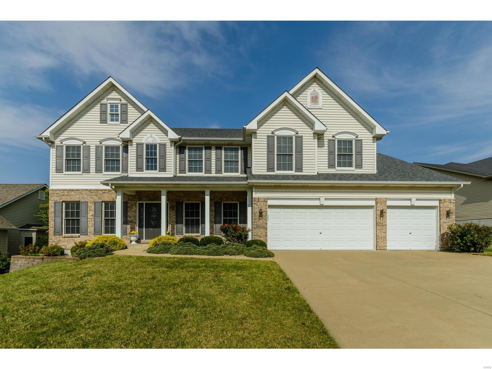 NEW PRICE! Be prepared to be WOWED! Freshly Painted Interior 2020, Zoned HVAC, 9Ft Ceilings on the Main Floor, Luxury Vinyl Plank Flooring & New Carpet thruout the 2nd Floor 2020, Central Vac, Possible In-Law Quarters/Play Rm/Schooling Rm on Main Floor w/Full Bath, MFL, Kitchen offers a Huge Center Island, Built In Appliances, Butlers Pantry, 42" Cabinets w/Crown Moulding, New Faucet, Sink & Disposal 2019. Solid Surface Countertops. Center Island, Great Rm w/Gas Direct Vent F/P, Sep Dining Rm, Loft Area, DEN, 2 Sty Entry Foyer w/Planter Shelf, Luxury Master Suite & Bath w/Jetted Tub, His & Hers Closets. Jack & Jill Bath between 2 BR's, Full Bath off 4th BR, All Upper BR's have Walk-In Closets, Fabulous Finished Lower Level w/Wet Bar, Rec Family Rm, Large Walk In Closet & Full Bath. Insulated & Drywalled 3 Car Garage w/Attic Storage, Brick Mailbox, Fenced Yard, Sprinkler System, Enclosed Soffits & Fascia, 2 NEW-50 gal Water heaters 2019, New Roof 2020, Patio w/Aggregate Overlay 2017.