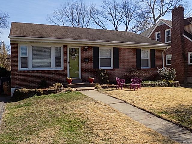 Charming 3+ bedroom, all brick, ranch home with pool, ideally located in sought after Crestwood Neighborhood! Upon entering you are captivated by the warmth, style & personality of this well cared for home! Additional Highlights incl:  Beautiful updated kitchen w/ Stainless appliances and butcher block counter tops!  New water heater in 2014!  Furnace 2009 and A/C in 2010!  New roof 3/2017!  Thermal windows! Six panel doors! Newer flooring!  Main floor offers 3 bedrooms, large dining room and large family room with fireplace! The Finished lower level includes wonderful rec/family room! Enjoy the large deck overlooking fenced level yard w/ in-ground pool!  Resident rates at White Cliff Park rec complex and pool! Walk to Ferndale and Sanders Park! Award Winning Lindbergh schools!  HSA home protection plan free to purchaser! Refrigerator, washer/dryer all free to purchaser! Deck to be sold AS IS.