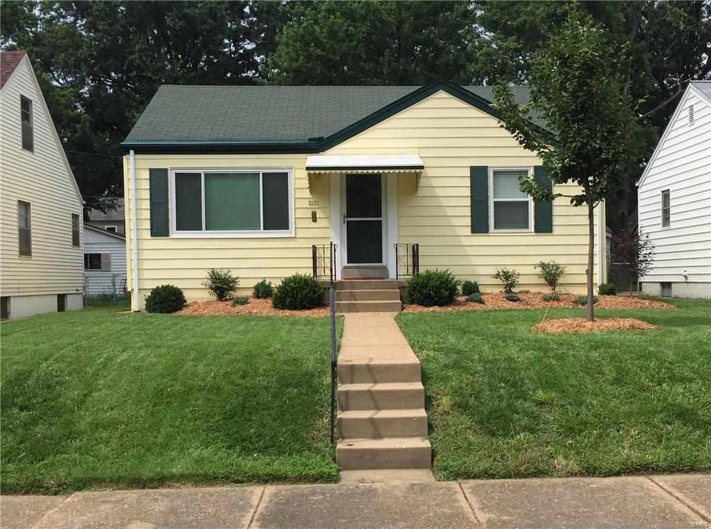 You have to see this gorgeous updated 2 bedroom ranch.  Located in the North Hampton neighborhood near Kingshighway and Chippewa; shopping, entertainment, parks, schools, police and fire are only blocks away.  Brand New Kitchen includes granite counter tops, ceramic tile backsplash and floor and new range and dishwasher.  New bath includes ceramic tile surround and floor and solid-surface counter.  Partially finished basement includes bonus room that can be used as game room, playroom, den or man-cave.  Beautifully finished wood floors and classic trim, along with recently installed insulated windows (with transferable lifetime warranty) and picturesque landscaping make this cute starter home a winner.  Includes all appliances and washer/dryer, 200 amp electric service and detached 1-car garage.